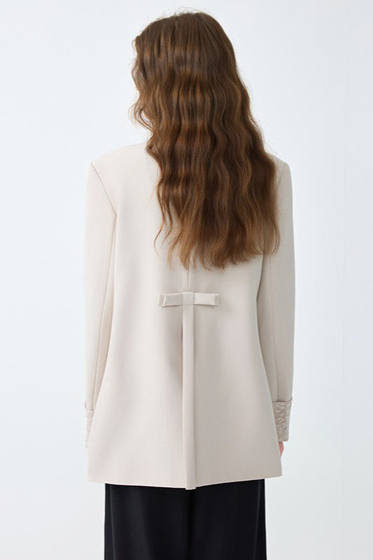 Elegant Mid-Length Office Blazer