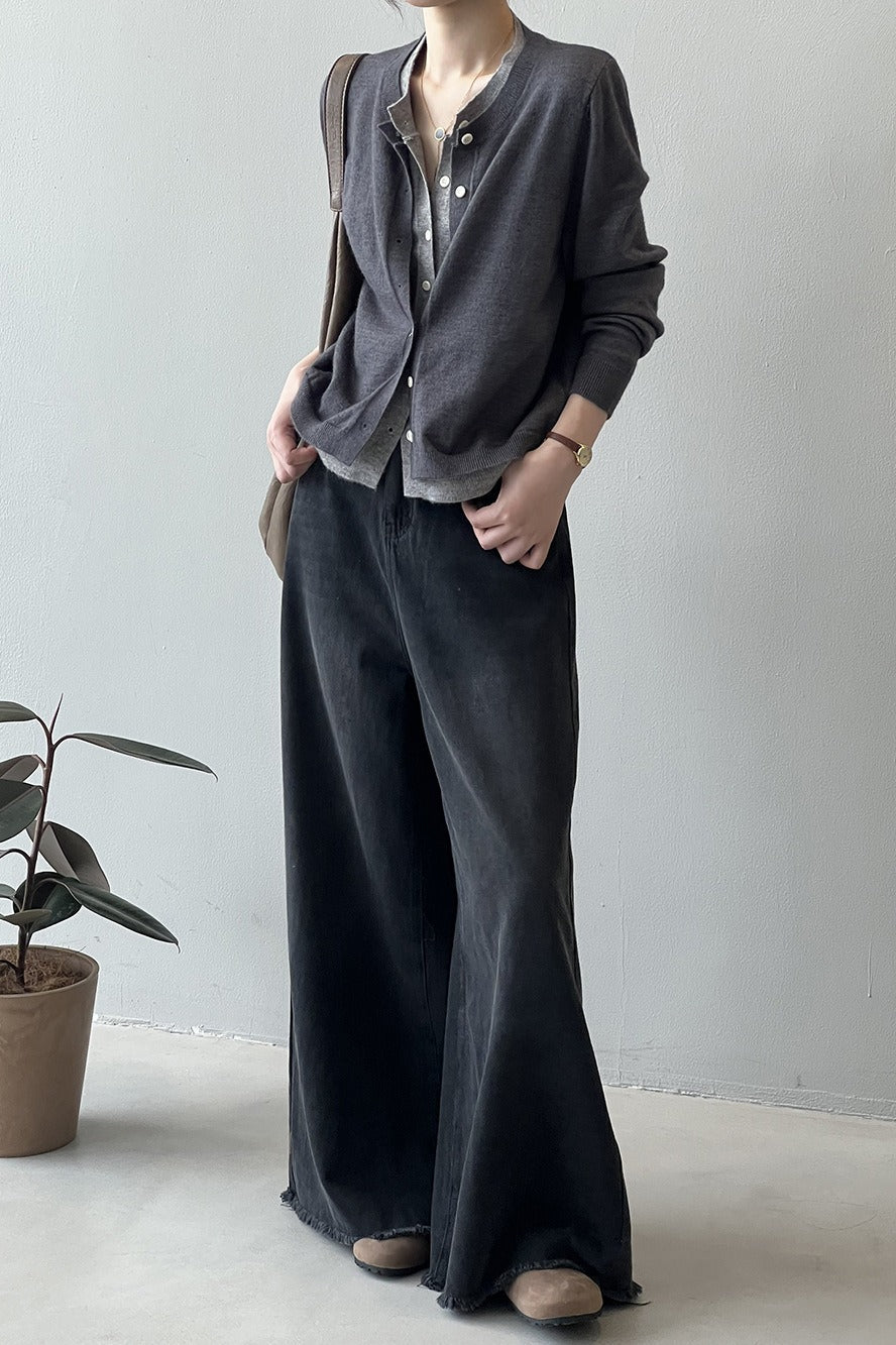 Color Block Layered Cardigan